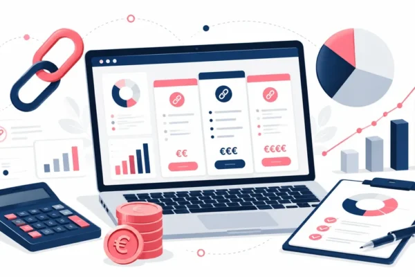 Professionista analizza fonti web e visibilità di un brand nelle risposte AI
