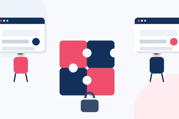 Team di web agency collabora con un partner esterno per la link building